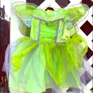 Disney Tinker bell Costume  6-12M includes shoes
